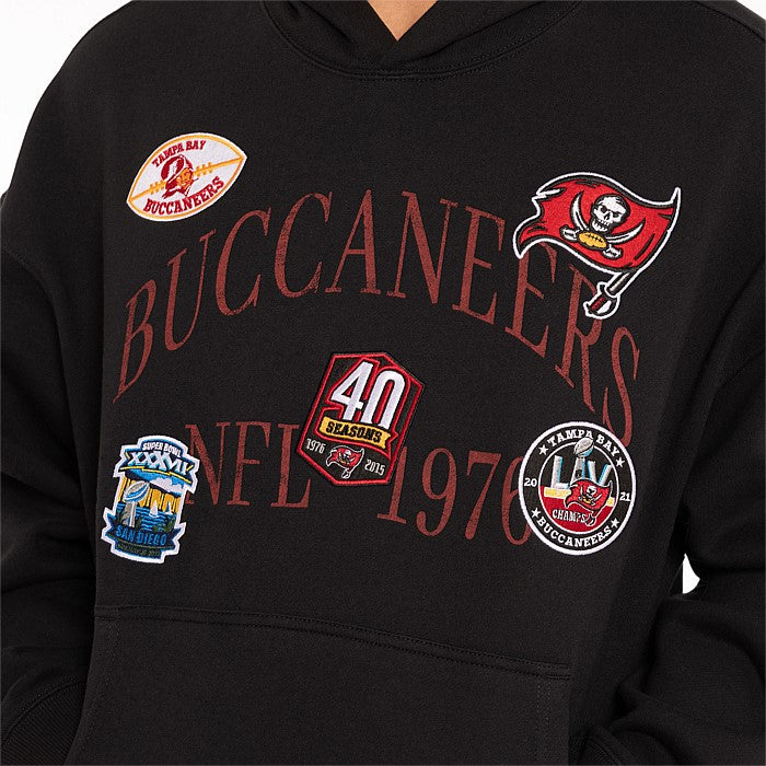 MNA-C25 (Mitchell and ness touchline hoodie buccs faded black) 12397391