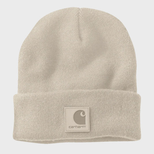 CHA-A10 (Carhartt leather label knit beanie oat milk) 82692648