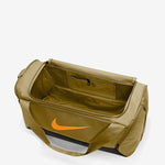 NE-P24 (Nike brasilia m duffle 9.5 L olive flake/black/vivid orange) 82392813 NIKE