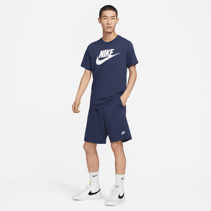 NA-P42 (Nike club alumni french terry shorts midnight navy/white) 52394604 NIKE