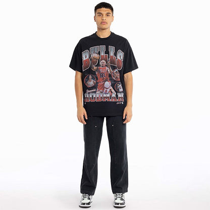 MNA-P30 (Mitchell and ness photo player tee bulls dro black) 82393913