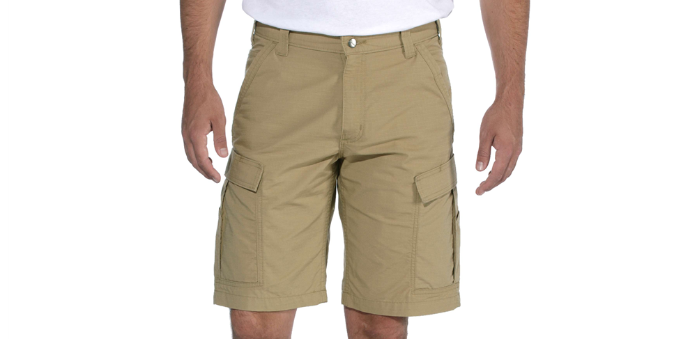 CHA-Y3 (Carhartt force relaxed fit ripstop cargo work shorts dark khaki) 12296305