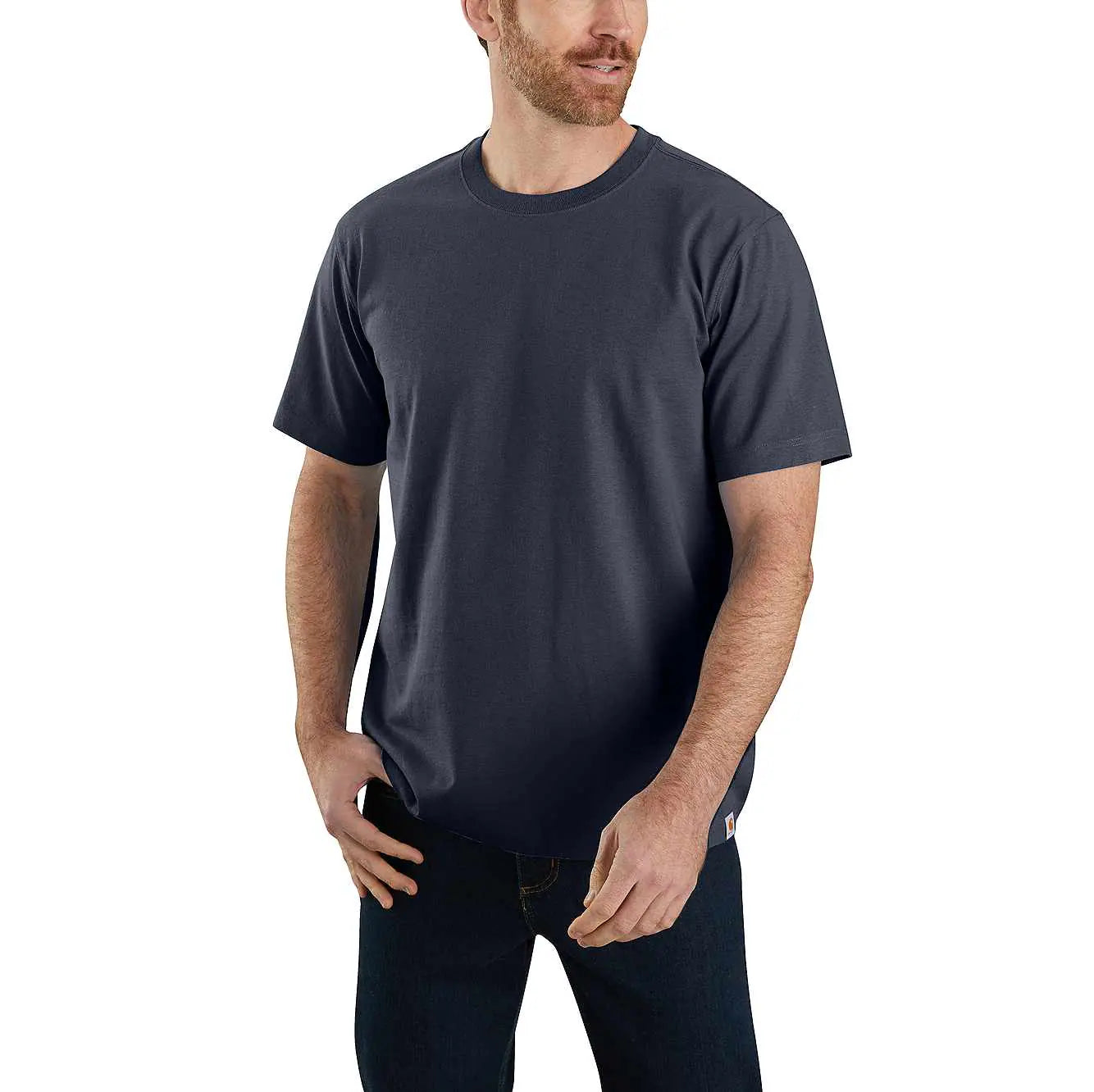 CHA-D4 (Carhartt workwear solid t-shirt navy) 32292018 CARHARTT