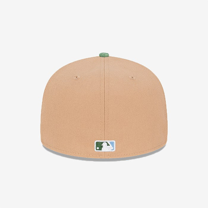 NEC-M54 (New era 5950 oasis cord new york yankees camel/cilantro green fitted cap) 92393970