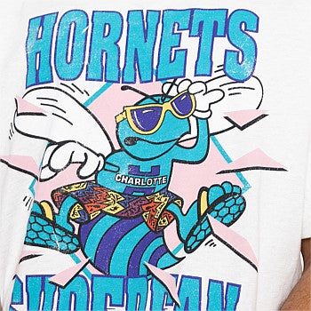 MNA-W32 (Mitchell and ness superfan tee hornets white marle) 112393477