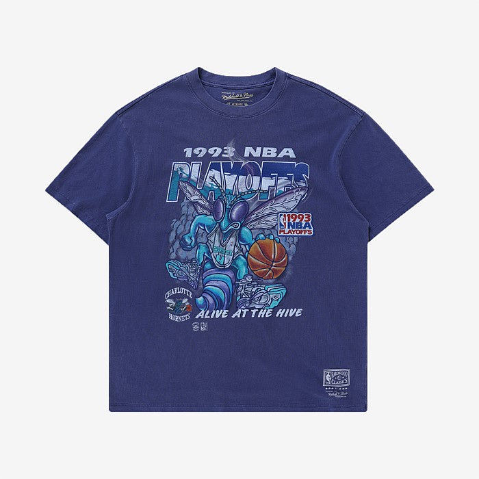 MNA-U32 (Mitchell and ness 1993 playoffs tee hornets purple) 112393477