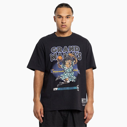 MNA-V32 (Mitchell and ness grand mamas tee hornets faded black) 112393477