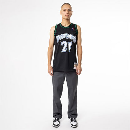 MNA-G33 (Mitchell and ness nba swingman jersey twolves garnett 21 alternate 97-98 black) 112398695