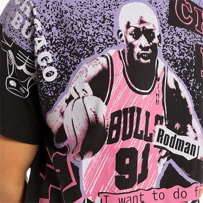 MNA-G32 (Mitchell and ness rebound tee bulls rodman black) 112394782