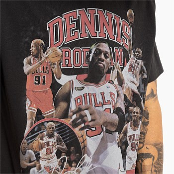 MNA-C33 (Mitchell and ness player tee bulls rodman black) 112394347