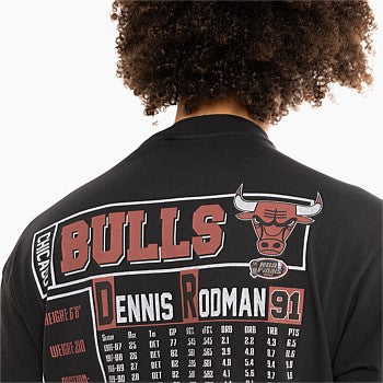 MNA-C33 (Mitchell and ness player tee bulls rodman black) 112394347