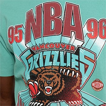 MNA-J32 (Mitchell and ness bust out tee grizzlies aqua) 112393477