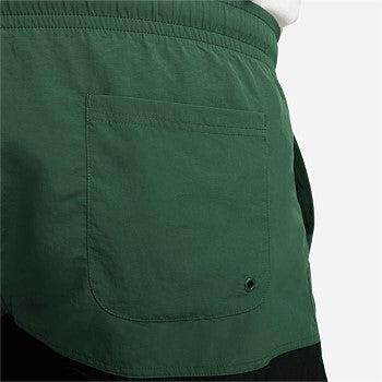 NA-Y44 (Nike club woven colour blocked shorts forest green/black)