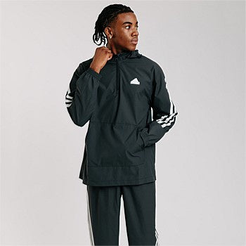 AA-N24 (Adidas future icons 3-stripes woven windbreaker black/white) 72497675