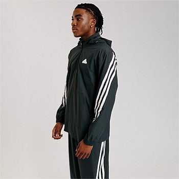 AA-N24 (Adidas future icons 3-stripes woven windbreaker black/white) 72497675