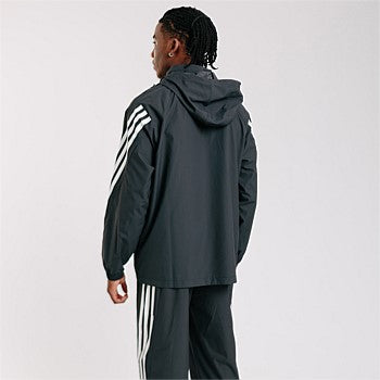 AA-N24 (Adidas future icons 3-stripes woven windbreaker black/white) 72497675