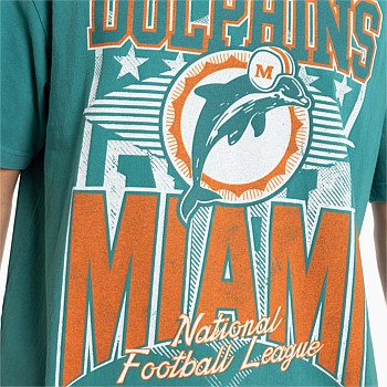 MNA-P34 (Mitchell and ness blitz tee dolphins teal) 12493478