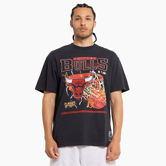 MNA-Y34 (Mitchell and ness lightning hoop tee bulls standard black) 22493478