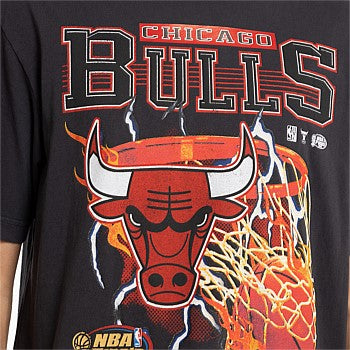 MNA-Y34 (Mitchell and ness lightning hoop tee bulls standard black) 22493478