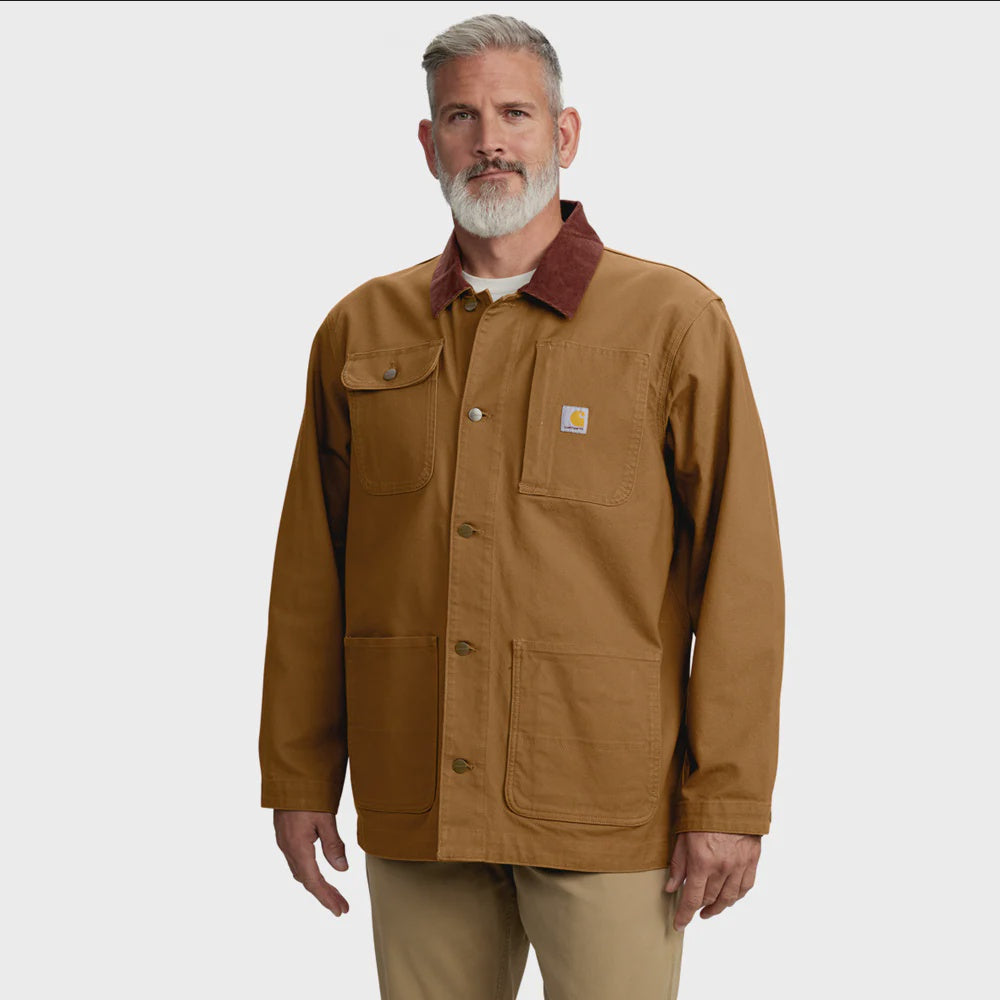 CHA-P8 (Carhartt iconic rugged flex duck chore coat brown) 925915887