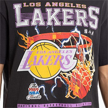 MNA-B35 (Mitchell and ness lightning hoop tee lakers standard black) 22493478