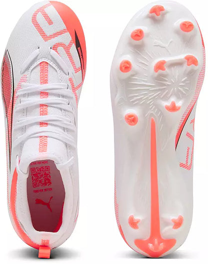 P-E48 (Puma ultra 5 match fg/ag junior white/black) 12595500