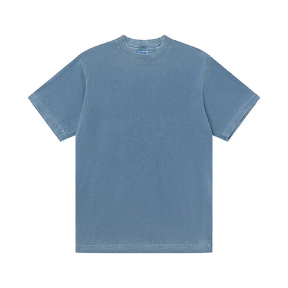 SKA-E (Shaka wear streetwear 10M-002 essentials max heavyweight garment dye short sleeve tee denim)