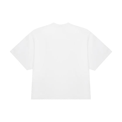 SKA-Q (Shaka wear streetwear 10M-005 essentials max heavyweight oversized short sleeve tee white)