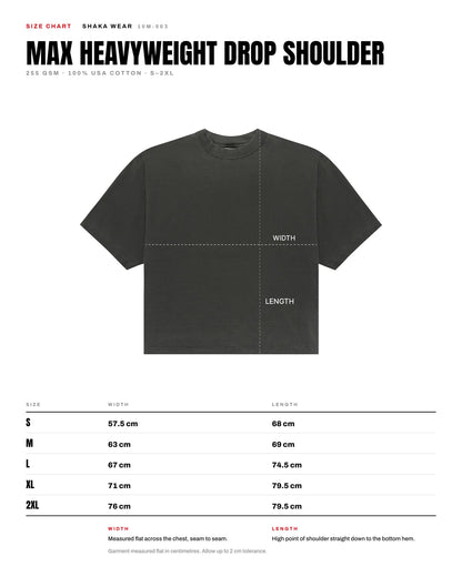 SKA-J (Shaka wear streetwear essentials max heavyweight drop shoulder short sleeve tee mocha)