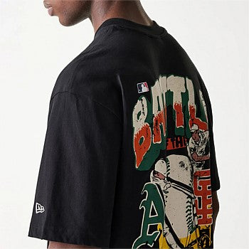 NEA-R10 (New era MLB rivals oversize tee black) 102493750