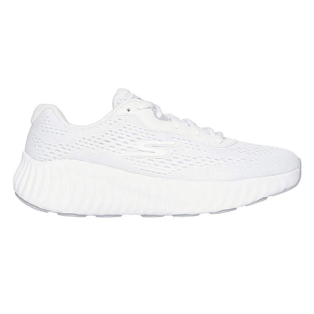 S-U12 (Skechers womens go run now white/silver) 12694000