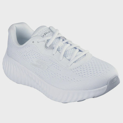 S-U12 (Skechers womens go run now white/silver) 12694000
