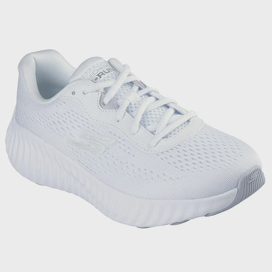 S-U12 (Skechers womens go run now white/silver) 12694000