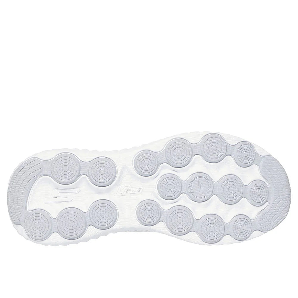 S-U12 (Skechers womens go run now white/silver) 12694000