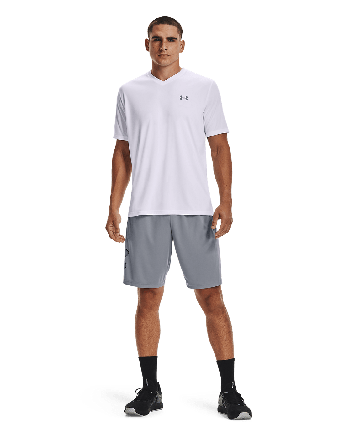 UAA-J16 (Under armour mens tech graphic short steel/black) 42692391