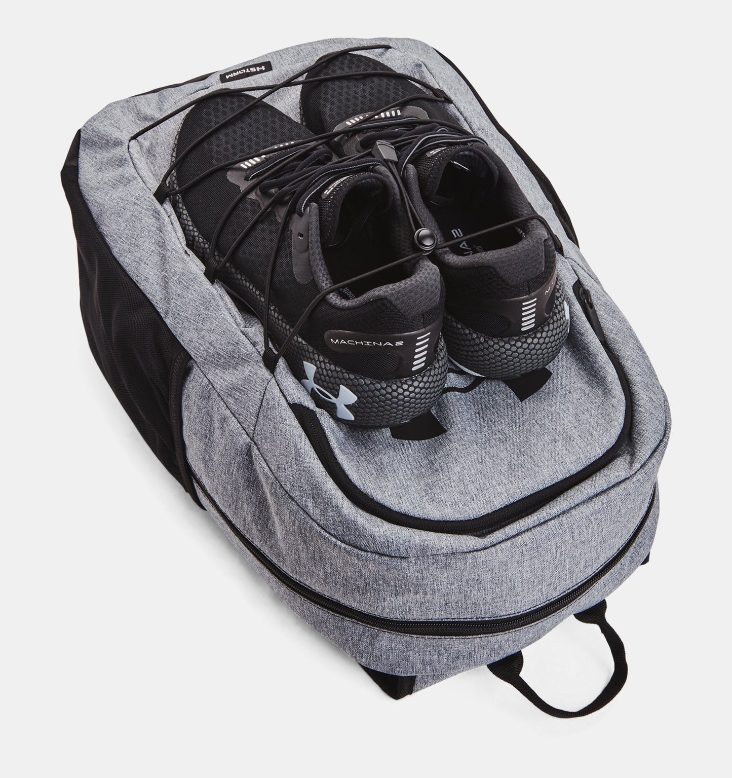 UAE-I2 (Under armour unisex hustle sport backpack pitch gray/medium heather/black) 72393478