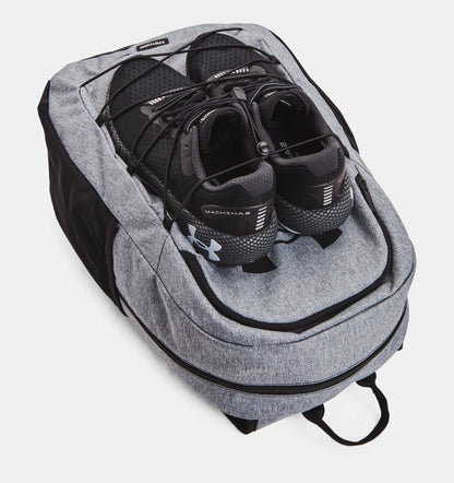 UAE-I2 (Under armour unisex hustle sport backpack pitch gray/medium heather/black) 72393478