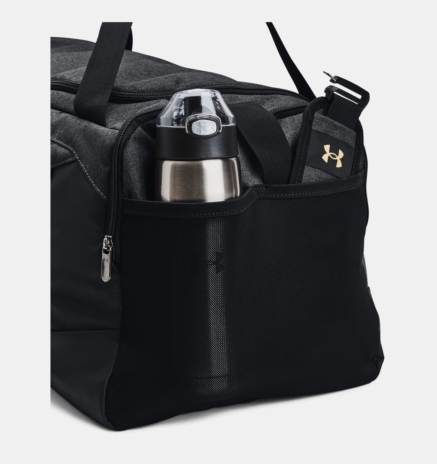 UAE-T2 (Under armour unisex undeniable 5 duffel medium black/medium heather/metallic gold) 102393695