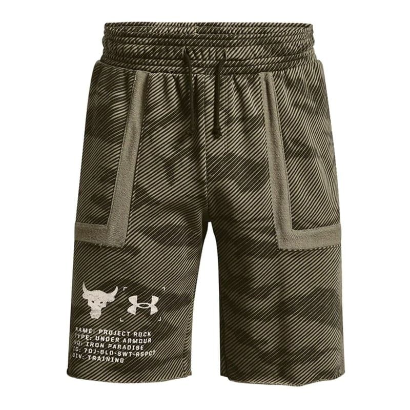 UAA-H7 (Mens project rock heavyweight terry shorts tent/stone) 52293913