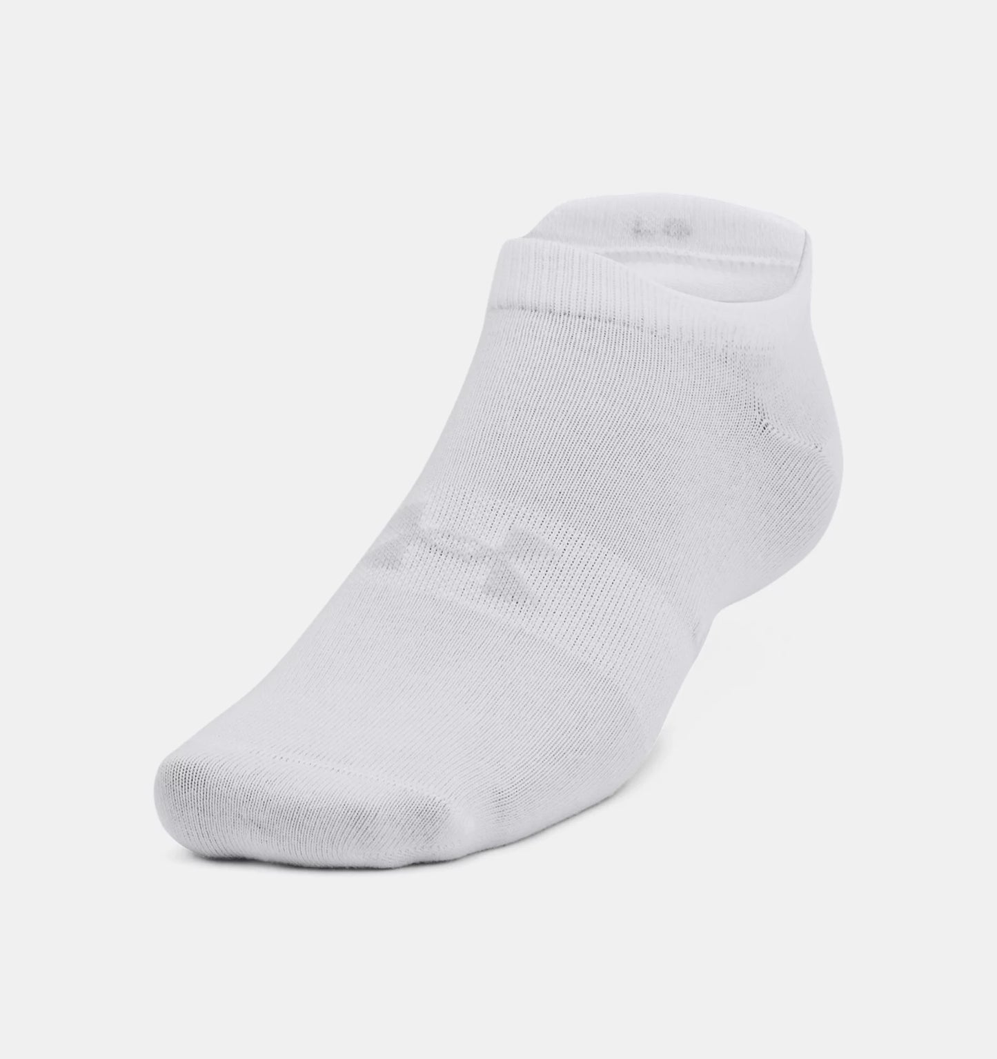 UAA-P5 (Unisex essential no show 6 pack white/heather gray) 32291739