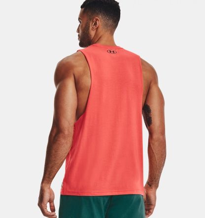 UAA-B9 (Under armour mens project rock iron muscle tank vermillion/black) 22392173