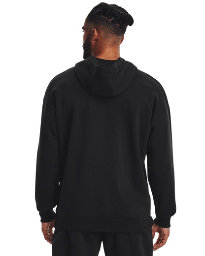 UAA-Z9 (Under armour mens project rock rival fleece stay hungry hoodie black/black) 62395217 UNDER ARMOUR