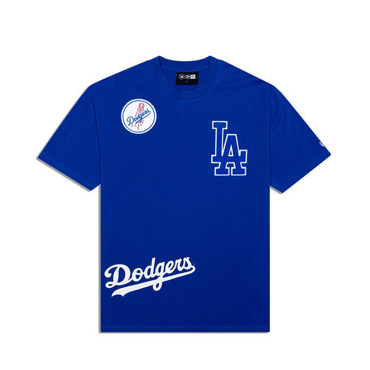 NEA-P8 (New era oversize higher grade los angeles dodgers tee bright royal/team colours) 52494500