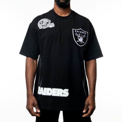 NEA-Q8 (New era oversize higher grade las vegas raiders tee black/team colours) 52494500