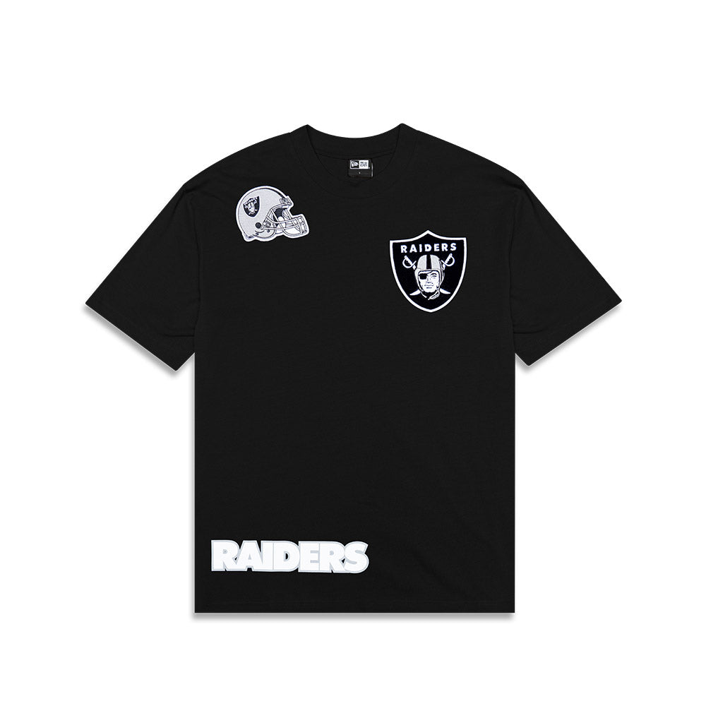 NEA-Q8 (New era oversize higher grade las vegas raiders tee black/team colours) 52494500