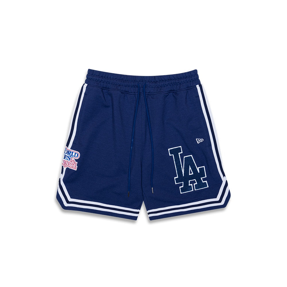 NEA-K8 (New era oversize higher grade basket ball style los angeles dodgers shorts dark royal/team colours) 52496500