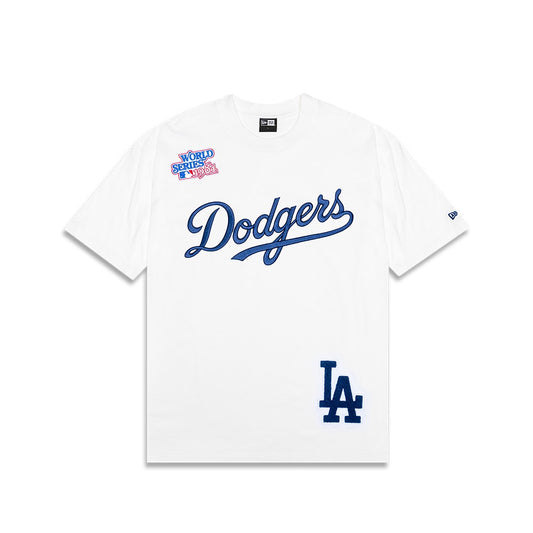 NEA-J8 (New era oversize higher grade los angeles dodgers tee white team colours) 52494500