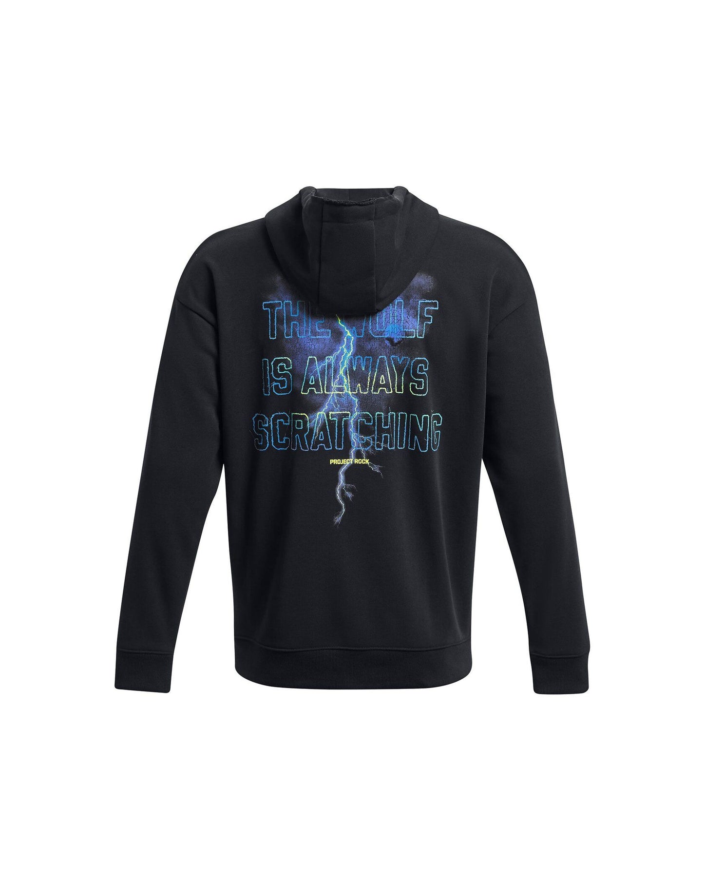 UAA-L11 (Under armour mens project rock heavy weight terry hoodie black/electric purple) 122395652