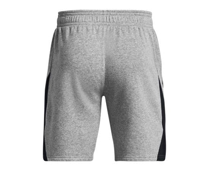 UAA-Q11 (Under armour mens curry splash fleece short mod gray/heather/black) 122393478