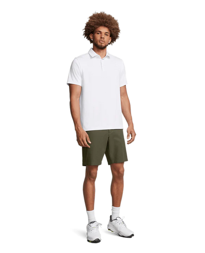 UAA-G15 (Under armour mens drive taper shorts marine green/halo grey) 62594674